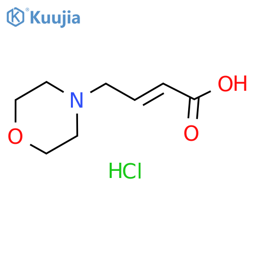 (2E)-4-(morpholin-4-yl)but-2-enoic acid hydrochloride structure