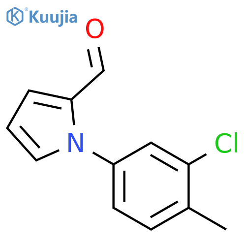 1-(3-CHLORO-4-METHYLPHENYL)-1H-PYRROLE-2-CARBALDEHYDE structure