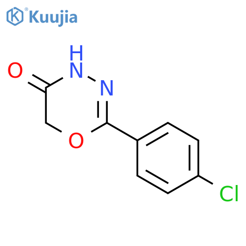 4H-1,3,4-Oxadiazin-5(6H)-one, 2-(4-chlorophenyl)- structure