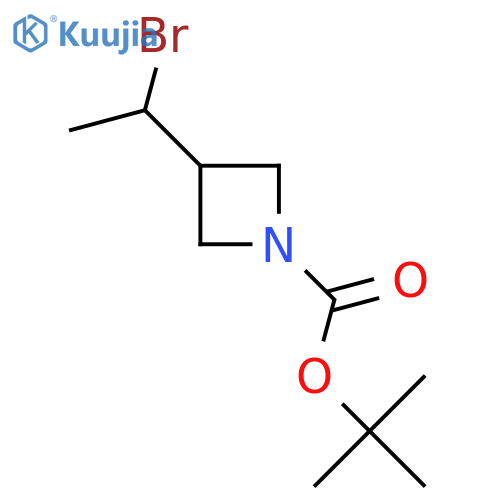 Tert-Butyl 3-(1-bromoethyl)azetidine-1-carboxylate structure