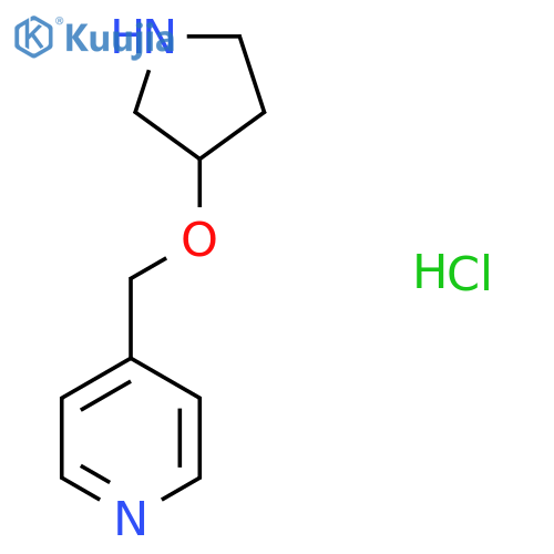 4-(pyrrolidin-3-yloxy)methylpyridine hydrochloride structure
