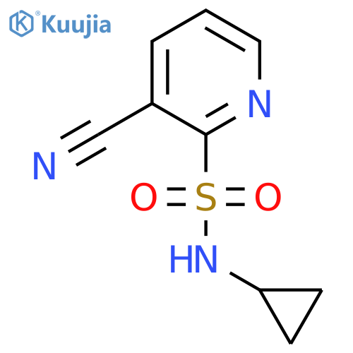 3-Cyano-N-cyclopropylpyridine-2-sulfonamide structure