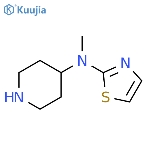 N-methyl-N-(1,3-thiazol-2-yl)piperidin-4-amine structure