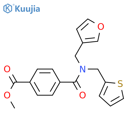 methyl 4-{(furan-3-yl)methyl(thiophen-2-yl)methylcarbamoyl}benzoate structure