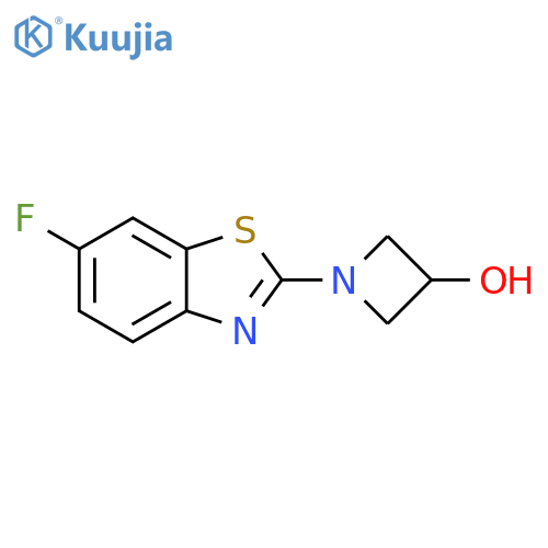 1-(6-fluoro-1,3-benzothiazol-2-yl)azetidin-3-ol structure
