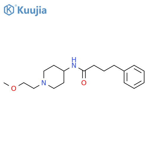 N-1-(2-methoxyethyl)piperidin-4-yl-4-phenylbutanamide structure