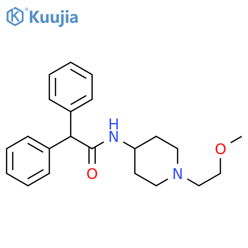 N-1-(2-methoxyethyl)piperidin-4-yl-2,2-diphenylacetamide structure