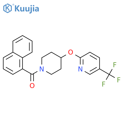 2-{[1-(naphthalene-1-carbonyl)piperidin-4-yl]oxy}-5-(trifluoromethyl)pyridine structure