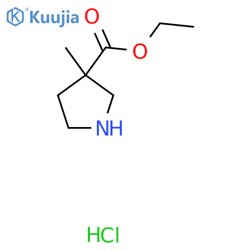 ethyl 3-methylpyrrolidine-3-carboxylate hydrochloride structure