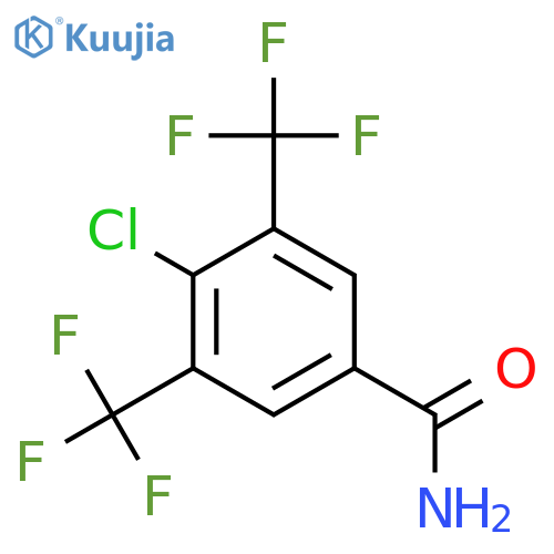 4-Chloro-3,5-bis(trifluoromethyl)benzamide structure