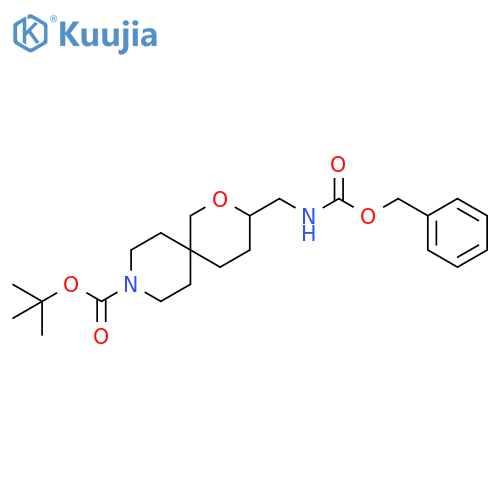 Tert-Butyl 3-((((Benzyloxy)Carbonyl)Amino)Methyl)-2-Oxa-9-Azaspiro[5.5]Undecane-9-Carboxylate structure