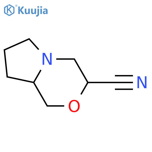 hexahydro-1H-pyrrolo[2,1-c][1,4]oxazine-3-carbonitrile structure