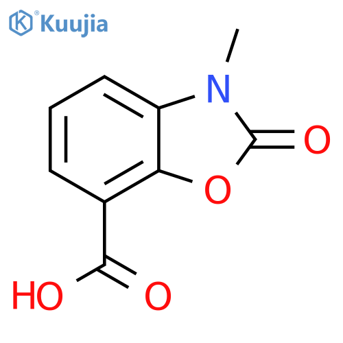 3-methyl-2-oxo-1,3-benzoxazole-7-carboxylic acid structure