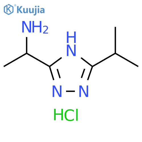 1-5-(propan-2-yl)-1H-1,2,4-triazol-3-ylethan-1-amine hydrochloride structure