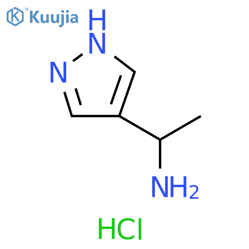 1-(1H-pyrazol-4-yl)ethan-1-amine hydrochloride structure