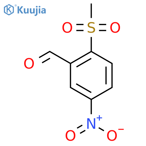2-Methanesulfonyl-5-nitrobenzaldehyde structure