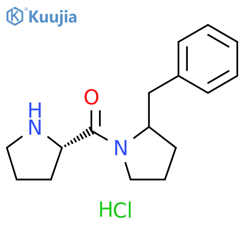 2-benzyl-1-(2S)-pyrrolidine-2-carbonylpyrrolidine hydrochloride structure