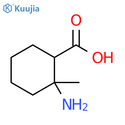 2-amino-2-methylcyclohexane-1-carboxylic acid structure