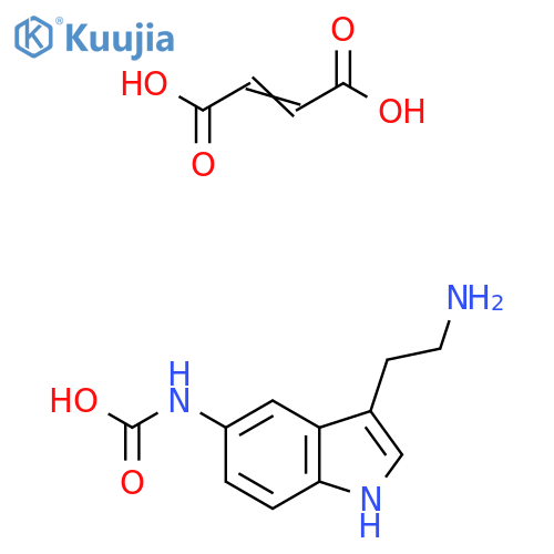 Carbamic acid, [3-(2-aminoethyl)-1H-indol-5-yl]-, (Z)-2-butenedioate(1:1) structure