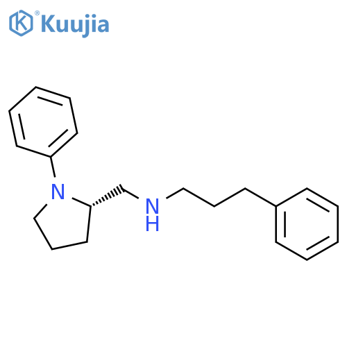 2-Pyrrolidinemethanamine, 1-phenyl-N-(3-phenylpropyl)-, (S)- structure