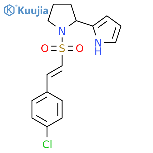 2-{1-[2-(4-Chlorophenyl)ethenesulfonyl]pyrrolidin-2-YL}-1H-pyrrole structure