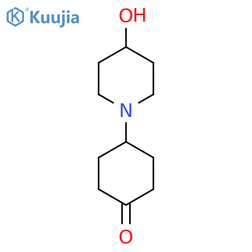 4-(4-Hydroxypiperidin-1-yl)cyclohexan-1-one structure