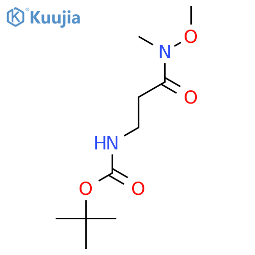 Tert-Butyl (3-(Methoxy(Methyl)amino)-3-oxopropyl)carbamate structure