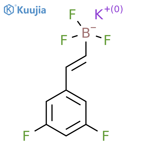 potassium 2-(3,5-difluorophenyl)ethenyltrifluoroboranuide structure