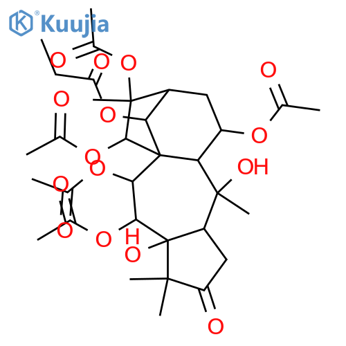 5,6,7,10,11,14,15,16-Octahydroxy-3-grayanotoxanone; (1α,5β,6β,7α,10α,11β,14β,15α,16α)-form, 14-Propanoyl, 6,7,11,15,16-penta-Ac structure