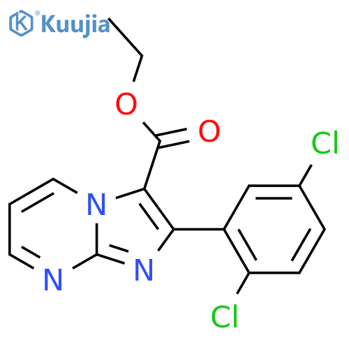 Ethyl 2-(2,5-dichlorophenyl)imidazo[1,2-A]pyrimidine-3-carboxylate structure