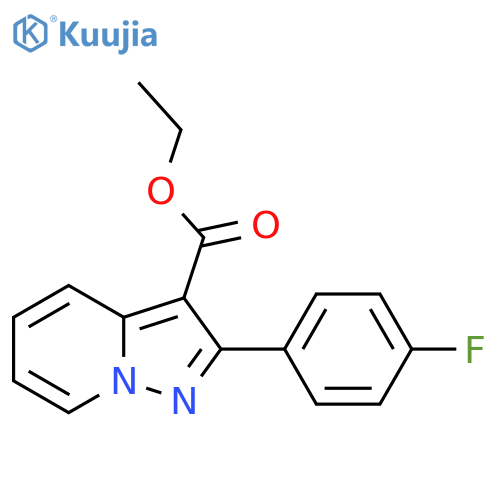 Ethyl 2-(4-fluorophenyl)pyrazolo[1,5-A]pyridine-3-carboxylate structure