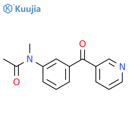 ACETAMIDE, N-METHYL-N-[3-(3-PYRIDINYLCARBONYL)PHENYL]- structure