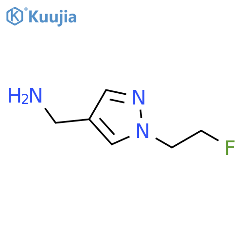 [1-(2-fluoroethyl)pyrazol-4-yl]methanamine structure