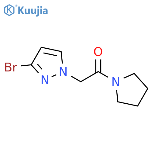 2-(3-Bromo-pyrazol-1-yl)-1-pyrrolidin-1-yl-ethanone structure