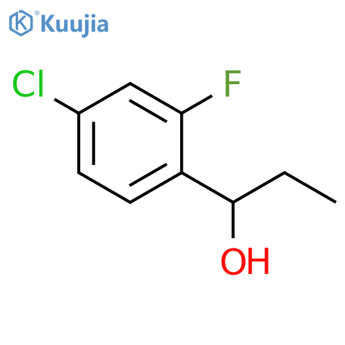 1-(4-chloro-2-fluorophenyl)propan-1-ol structure