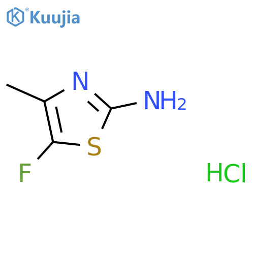 5-Fluoro-4-methyl-1,3-thiazol-2-amine hydrochloride structure