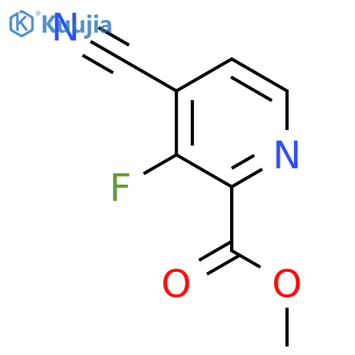 methyl 4-cyano-3-fluoropyridine-2-carboxylate structure