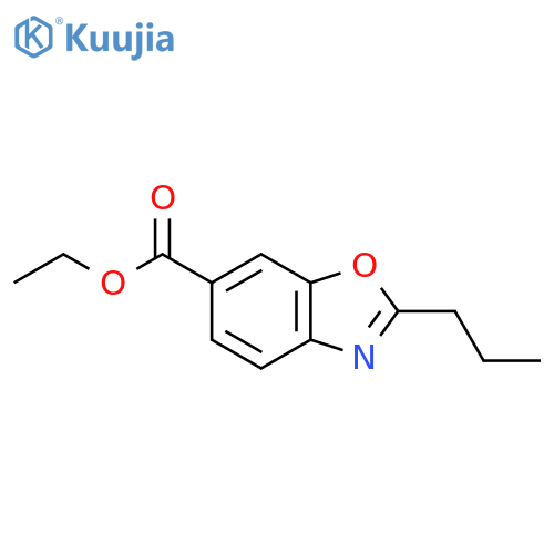Ethyl 2-propyl-1,3-benzoxazole-6-carboxylate structure