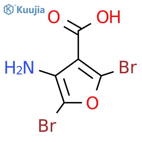 4-Amino-2,5-dibromofuran-3-carboxylic acid structure