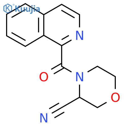 4-(Isoquinoline-1-carbonyl)morpholine-3-carbonitrile structure