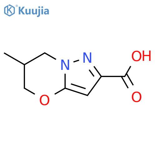 6-methyl-5H,6H,7H-pyrazolo[3,2-b][1,3]oxazine-2-carboxylic acid structure