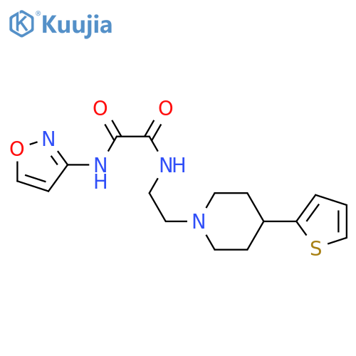 N-(1,2-oxazol-3-yl)-N'-{2-4-(thiophen-2-yl)piperidin-1-ylethyl}ethanediamide structure