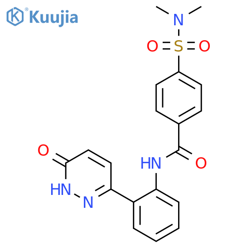 4-(dimethylsulfamoyl)-N-[2-(6-oxo-1,6-dihydropyridazin-3-yl)phenyl]benzamide structure