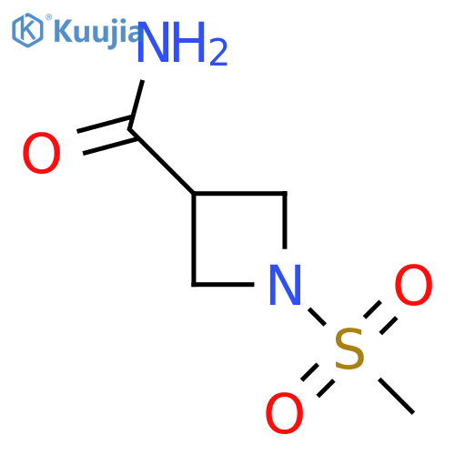 1-methanesulfonylazetidine-3-carboxamide structure