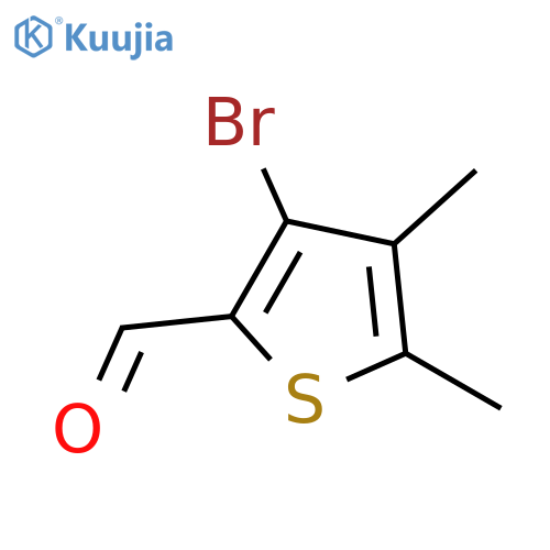 3-Bromo-4,5-dimethylthiophene-2-carbaldehyde structure