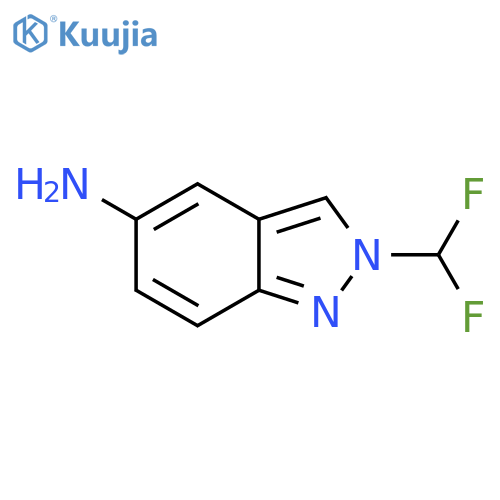 2-(difluoromethyl)-2H-indazol-5-amine structure
