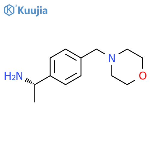 (1S)-1-{4-(morpholin-4-yl)methylphenyl}ethan-1-amine structure