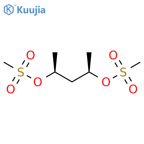 2,4-Pentanediol, 2,4-dimethanesulfonate, (2R,4S)-rel- structure
