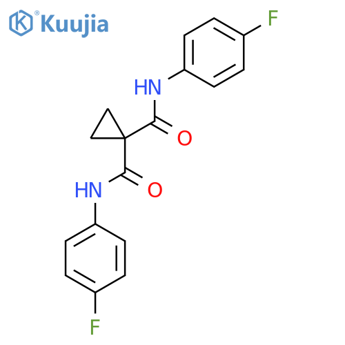 N,\u200bN'-\u200bBis(4-\u200bfluorophenyl)\u200b-1,\u200b1-cyclopropanedicarbox\u200bamide structure
