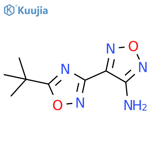 4-(5-tert-Butyl-[1,2,4]oxadiazol-3-yl)-furazan-3-ylamine structure
